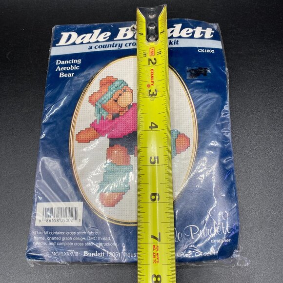 Dale Burdett Dancing Aerobic Bear CK1002 Counted Cross Stitch New Sealed - Picture 11 of 12